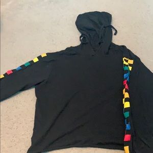 Long sleeve cropped hoodie